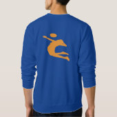 Aas! Volleybal sweatshirt voor mannen (Achterkant)