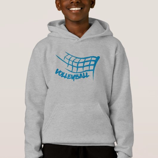 Aas! Volleybal van kind Lange Sleeve Hoody (Voorkant)