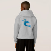 Aas! Volleybal van kind Lange Sleeve Hoody (Achterkant volledig)