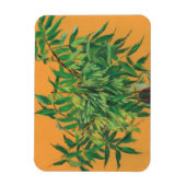 Aasboom, groene gele zomergroene bloem magneet (Verticaal)