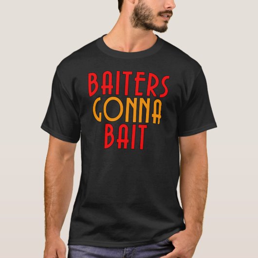 Aaseters gaan grappige visser T-shirt aas (Voorkant)
