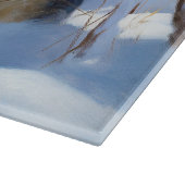 Aaskan Malamute liet het sneeuwen Kerstmis Snijplank (Hoek)