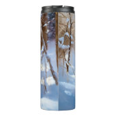 Aaskan Malamute liet het sneeuwen Kerstmis Thermosbeker (Achterkant)