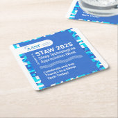 AAST 2025 STAW Coaster Kartonnen Onderzetters (Schuin)