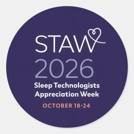 AAST 2026 STAW Ronde Sticker (Voorkant)