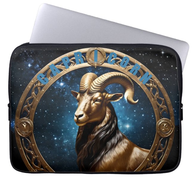 Aastrologie van capricorn laptop sleeve (Voorkant)