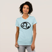 Aastrologisch symbool voor Distress Leo T-shirt (Voorkant volledig)