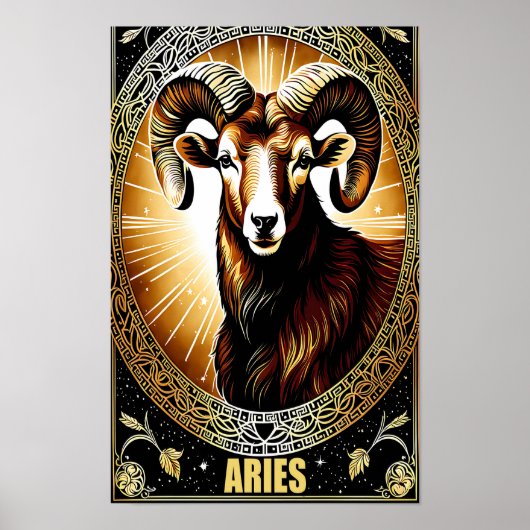 Aastrologisch teken poster (Voorkant)