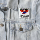 AATTP #OCCUPY VIERKANTE BUTTON 5,1 CM (In situ)