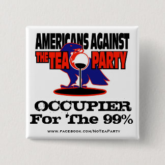AATTP #OCCUPY VIERKANTE BUTTON 5,1 CM