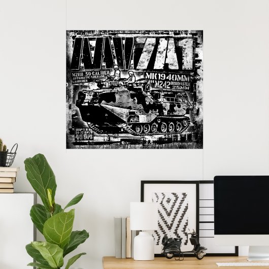 AAV-7A1 Poster Poster (Thuiskantoor)