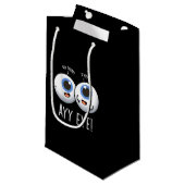 Aay Eye Funny AI Pun Donkere Achtergrond Klein Cadeauzakje (Voorkant Gekanteld)