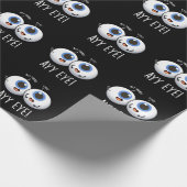 Aay Eye Funny AI Pun Donkere BG Cadeaupapier (Hoek)