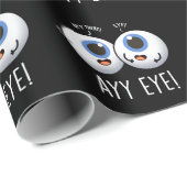 Aay Eye Funny AI Pun Donkere BG Cadeaupapier (Rol Hoek)