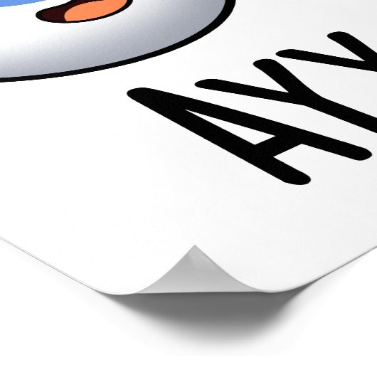 Aay Eye Funny AI Pun Poster (Hoek)