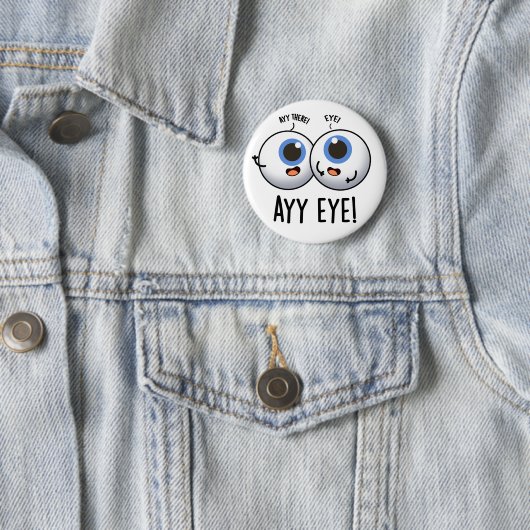 Aay Eye Funny AI Pun Ronde Button 5,7 Cm (In situ)