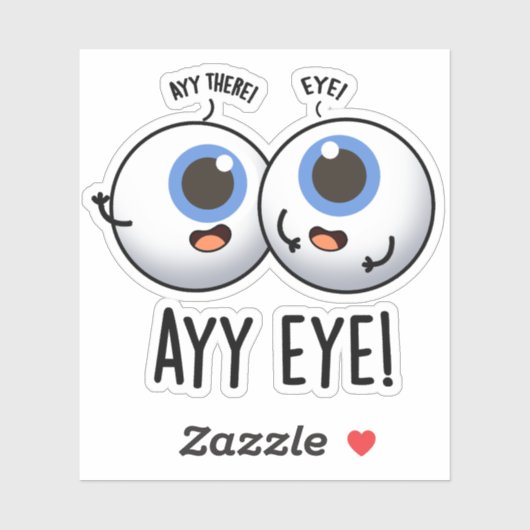 Aay Eye Funny AI Pun Sticker (Vel)