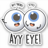 Aay Eye Funny AI Pun Sticker (Voorkant)