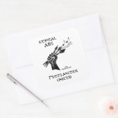 AB5-Sticker intrekken Vierkante Sticker (Envelop)