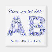 AB 091db5 Monogram Magnet (Voorkant)