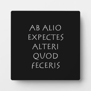 Ab-alio verwacht verandering in quod feceris fotoplaat
