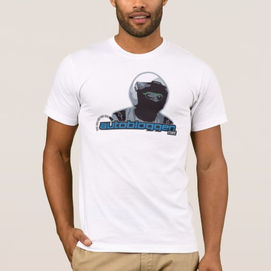 AB ALM-RACING - hvit T-shirt (Voorkant)