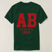 AB Alpha Beta 1984 broederschap Wraak van t T-shirt (Design voorkant)