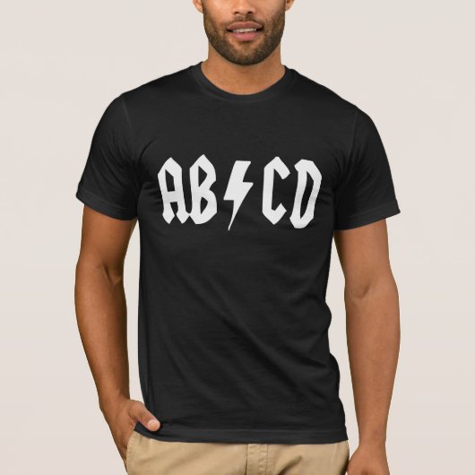 AB - CD T-SHIRT (Voorkant)
