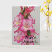 AB de diepste BloemenKaart van de Sympathie Kaart (Gele Bloem)