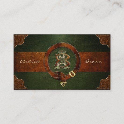 AB- en BA-leermonogram Visitekaartje (Voorkant)