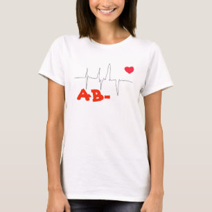 AB- Funky Bloedtype Hartslag Top