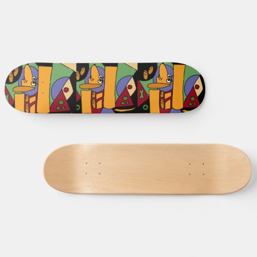 AB- Funny Dachshund Art Skateboard (Horizontaal)