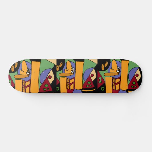 AB- Funny Dachshund Art Skateboard (Horizontaal)