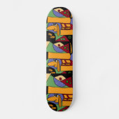 AB- Funny Dachshund Art Skateboard (Voorkant)