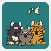 AB- Funny Singing Cats Stickers (Voorkant)