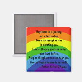 AB- Geluk is een reis Magnet (Voorkant / Achterkant)