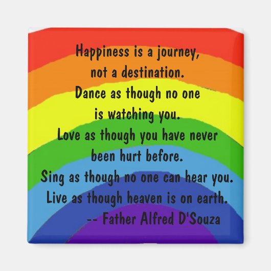 AB- Geluk is een reis Magnet (Voorkant)