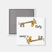 AB- Grappige Giraffe Vaatwasser Magnet (Voorkant / Achterkant)