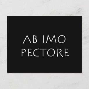 Ab imo pectore briefkaart