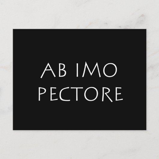 Ab imo pectore briefkaart (Voorkant)