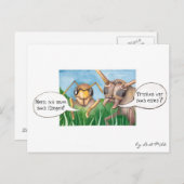 Ab in den Biergarten und ein Bier trinken, deutsch Briefkaart (Voorkant / Achterkant)