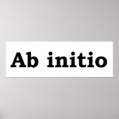 Ab initio poster (Voorkant)