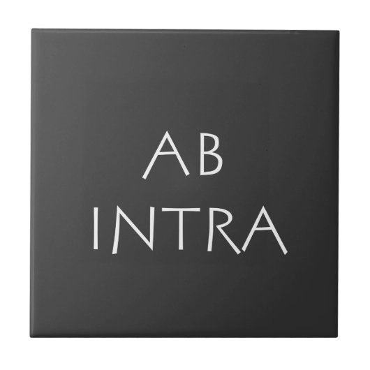 Ab intra tegeltje (Voorkant)