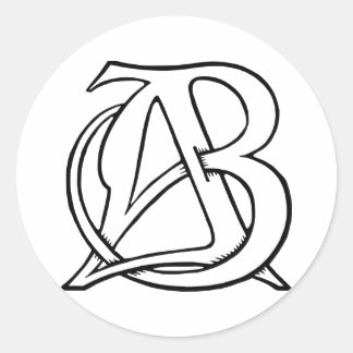 AB Monogram Ronde Sticker