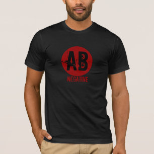 AB NEGATIEF BLOEDTYPE T-SHIRT