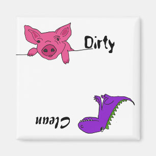 AB- Pig en Dragon Dishwasher Magnet
