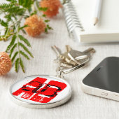 AB- Sleutelhanger van het bloedtype (Zijkant)