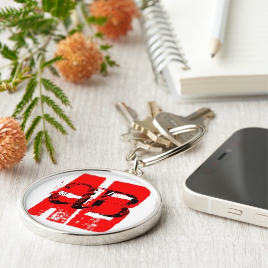 AB- Sleutelhanger van het bloedtype (Zijkant)