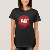 AB-, universele plasmadonor, bloeddonatie T-shirt (Voorkant)