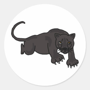 AB- zuigpantherstickers Ronde Sticker